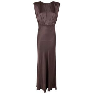 Semicouture Women Satin Long Dress